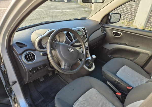 Hyundai i10 cena 11200 przebieg: 153449, rok produkcji 2008 z Zabrze małe 154